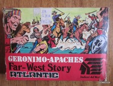 1:72 HO ATLANTIC 1003 ~ GEROMINO-APACHES  FAR-WEST STORY / 9 FIGURINES + BOITE