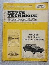 Rta Revue Technique Automobile Étude Peugeot 305 Diesel Grd Gld Srd N407 