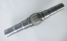 Flexible Tuyau D'échappement Flex Tube Tresse Inox Ø 45x48x55 mm / L 400 mm