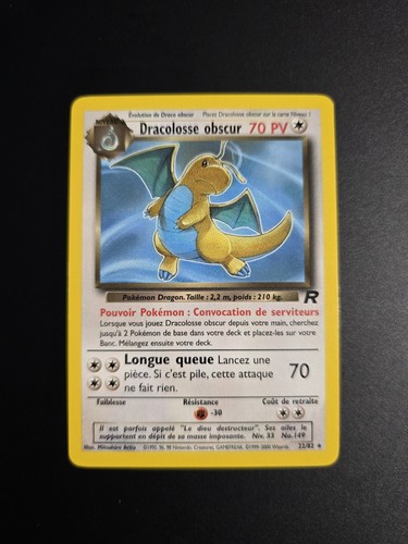 Carte pokémon dracolosse - carte,