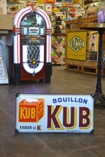 Plaque émaillée BOUILLON KUB --- 50*25 cm --- enamel sign emaischild