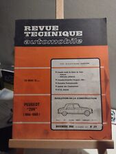 Revue Technique Automobile N 271, Peugeot 204( 1966-1969)