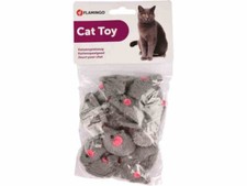 JOUET CHAT SOURIS GRISE  X12
