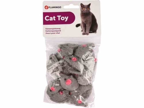 Jouet chat souris grise - jouet, x12