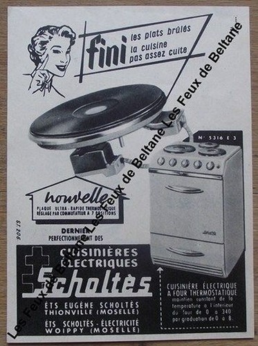 Publicité ancienne scholtes - publicité,