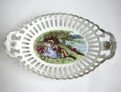 Corbeille porcelaine - corbeille, en