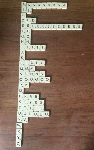 Scrabble lettre unité - lettre, l'unité