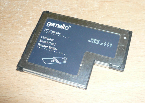 Gemalto smart card - card, reader