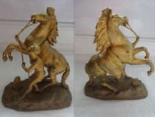 SUJET DE PENDULE REGULE DORE