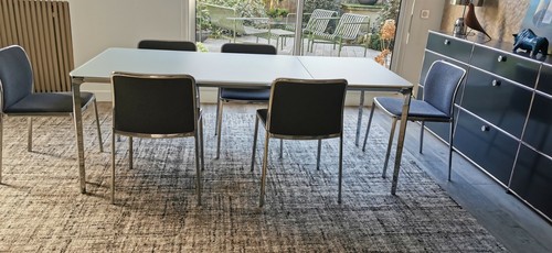 Table extensible blanche - extensible,