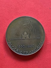 RARE MÉDAILLE CENTENAIRE ALGERIE FRANCAISE 1830 1930