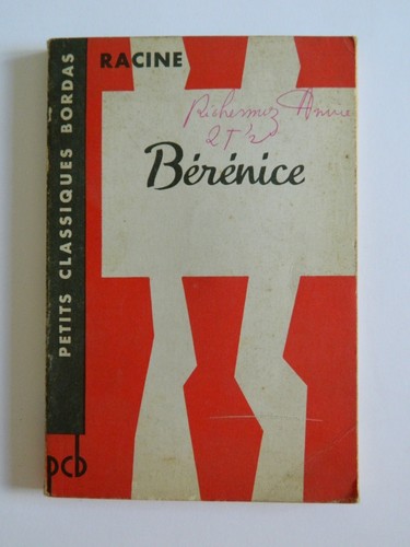 Racine bérénice bordas - bérénice,