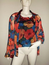 BEAU DEBARDEUR ET CHEMISIER FEMME 2 EN 1 MARQUE  MODE A MOTIF FLEURI COLORER T:M