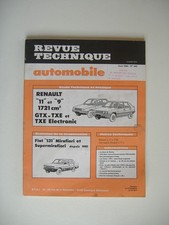 REVUE TECHNIQUE RTA RENAULT 11 & 9 GTX/TXE et TXE ELECTRONIQUE-FIAT 131