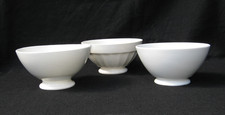 bol blanc Digoin Sarreguemines faïence blanche (x3) comme creil montereau