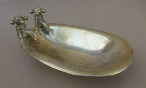 Porte savon baignoire laiton - savon,