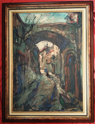 Magnifique huile par albert - ,