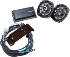 KIT HAUT-PARLEUR/AMPLI AVANT KICKER 200 watts HARLEY ROAD GLIDE FLTR FLTRU ULTRA 98-13