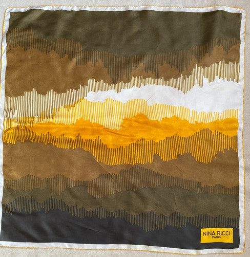 Foulard soie vintage - soie,