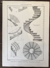 2 GRAVURES MENUISERIE 1889 -