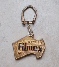 Ancien porte clefs clés vintage auto polish FILMEX France Garage Petroliana #2