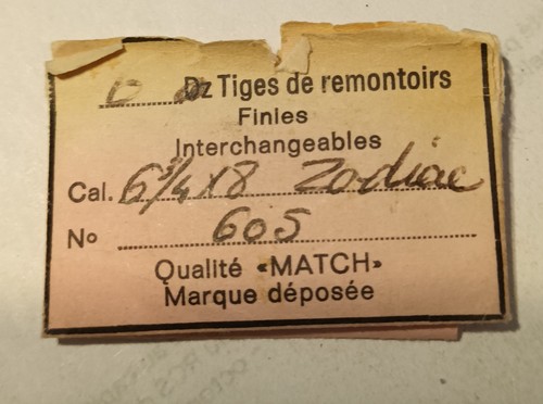 Tige remontoir pour - tige, de
