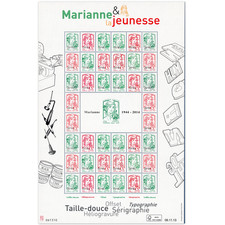 FEUILLE FRANCE F4774A TIMBRES