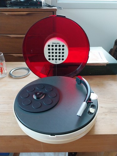Tourne disque philips vintage - tourne,