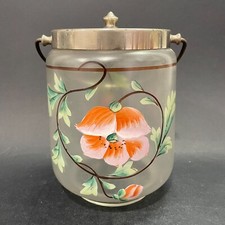 Pot à biscuits en verre peint