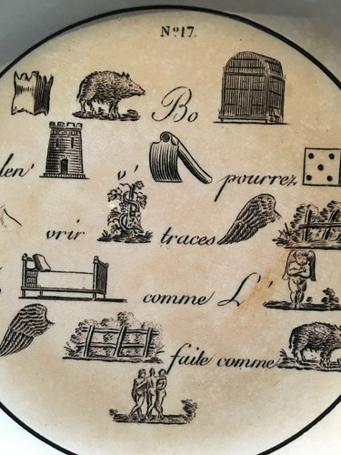 Assiette creil choisy rebus - assiette, ?
