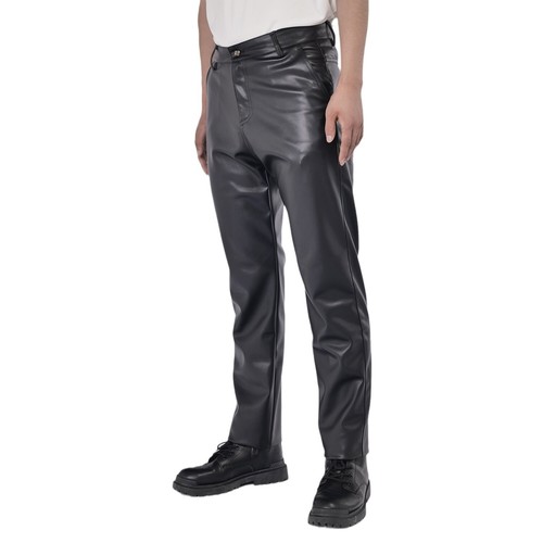 Hommes slim simili - hommes, cuir
