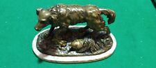 Bronze De Chien De Chasse À La Perdrix
