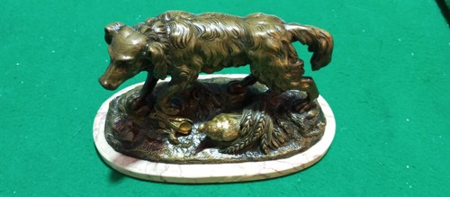 Bronze chien chasse à - chien,