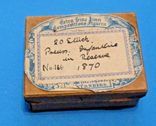 Plats d'étain - Heinrichsen Zinnfiguren : 17 prussiens 1870 en boîte d'origine