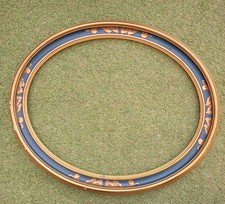 Ancien cadre ovale bois - cadre,