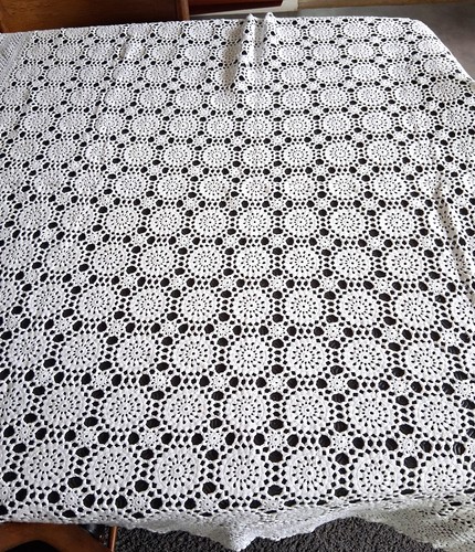 Ancienne nappe crochet - ancienne,