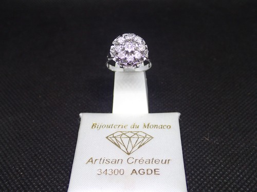 Bague blanc 750 - or, de