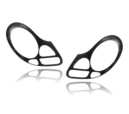 Carbon look headlights trim - look,