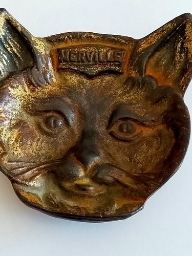 Cendrier bronze chat - bronze, de