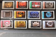 Lot de 10 timbres oblitérés FRANCE 2017 - Masques