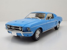 Ford Mustang Fastback 1968 Bleu Ford Rainbow Of Colors Modèle 1:18 Greenlight
