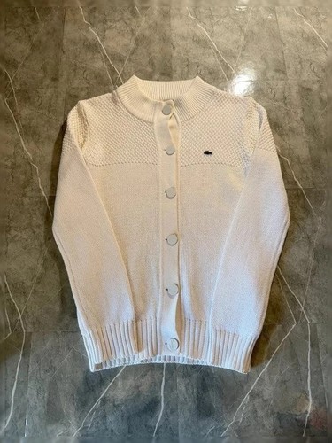 Gilet lacoste maille - en, blanc