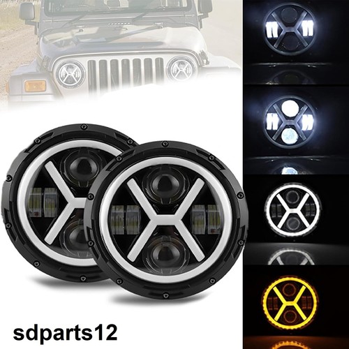 Phares avant led - led, rond