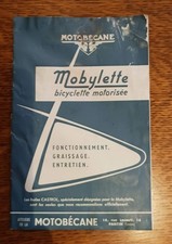 manuel  mobylette 1959  motobecane motoconfort
