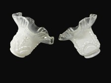 Paire de tulipes en verre à