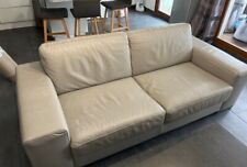 canape cuire, beige, droit, 2