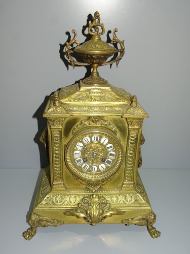 Ancienne pendule bronze xixe - -ancienne,