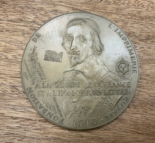 Médaille bronze fondation - médaille, en