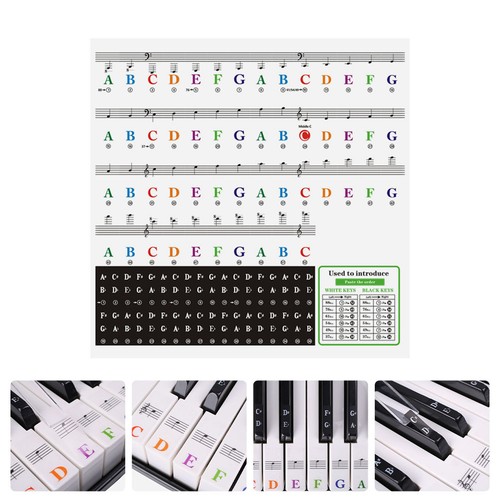 Autocollant clavier notes - clavier,