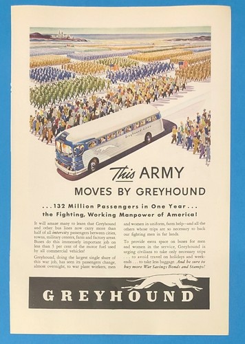 1943 greyhound bus line - greyhound, world